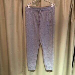 Disney Park Gray Mickey Mouse Joggers Sweatpants Sz XL Unisex Quilted Pocket